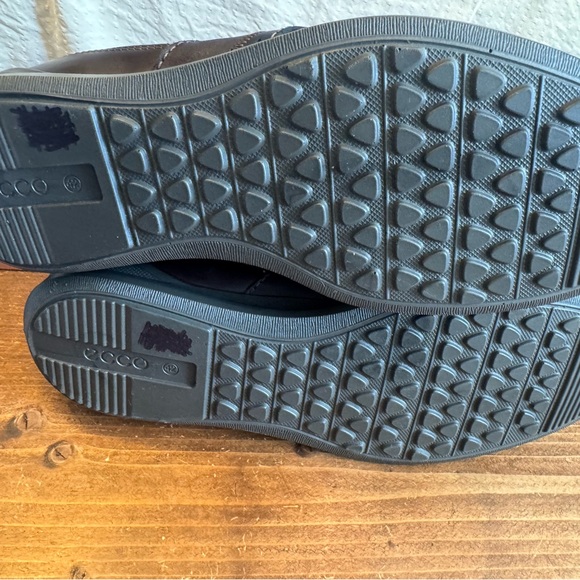 Ecco Men's Fenn Tie Lace Oxfords. Size 42-=8-8.5 Dark Brown Leather. - Picture 8 of 13